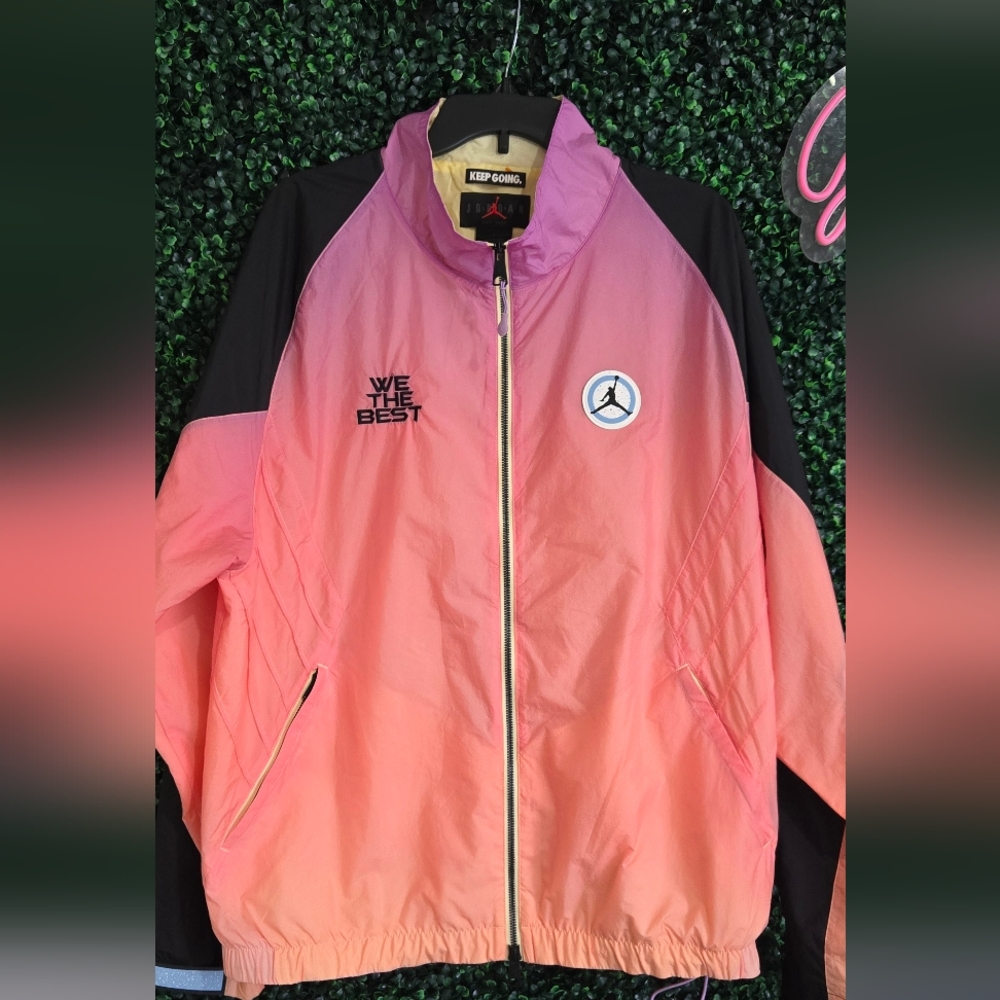 Air Jordan x DJ Khaled We The Best Men Wind Jacket Sz L Crimson MINT
